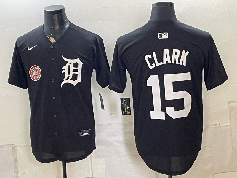 Men Detroit Tigers #15 Clark black Nike 2026 MLB Jersey 0801156->detroit tigers->MLB Jersey